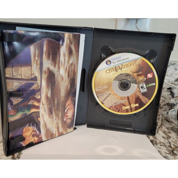 Civilization IV 4 GOLD Edition with Manual & Instruction Poster Sid Meier TESTED - Picture 3 of 12